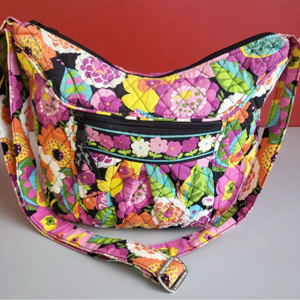 Vera Bradley crossbody bag in retired “Va Va Bloom which was released in 2012.